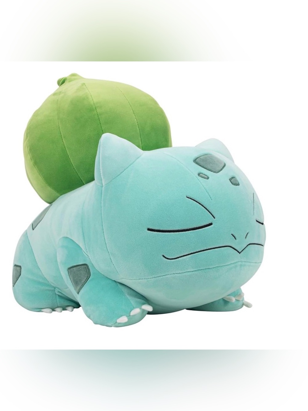 Jumbo 18” Pokemon Bulbasaur Plush Toy - Light Blue and Green
